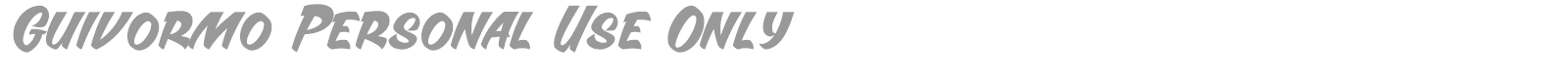 Guivormo font preview